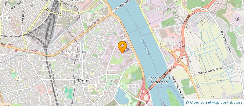 localisation de l'entreprise SCI DES CHRISCATS à BEGLES