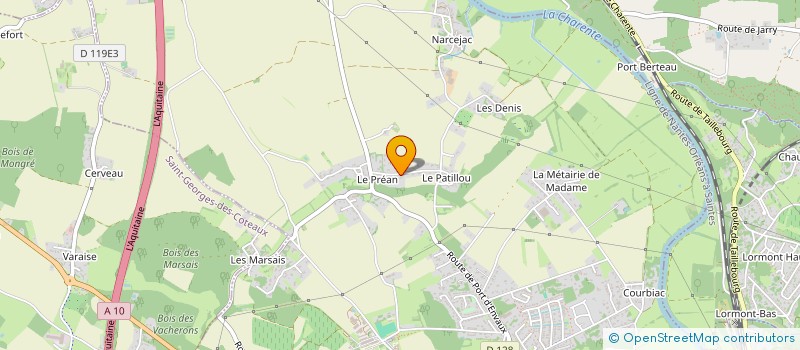 localisation de l'entreprise SCI DES CIGALES  SAINTES