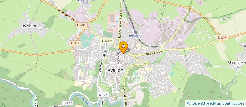localisation de l'entreprise SCI DES CIMEREAUX à AVALLON