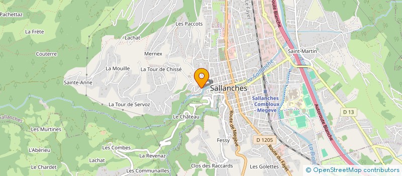 localisation de l'entreprise SCI DES CIMES à SALLANCHES