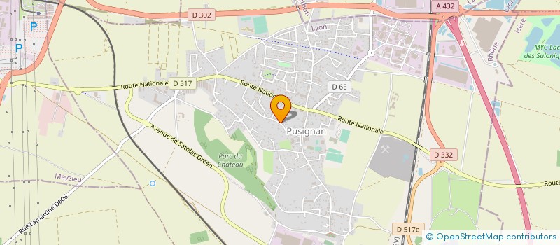 localisation de l'entreprise SCI DES CIMES  PUSIGNAN