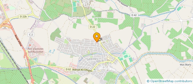 localisation de l'entreprise SCI DES CIMES  SALEILLES