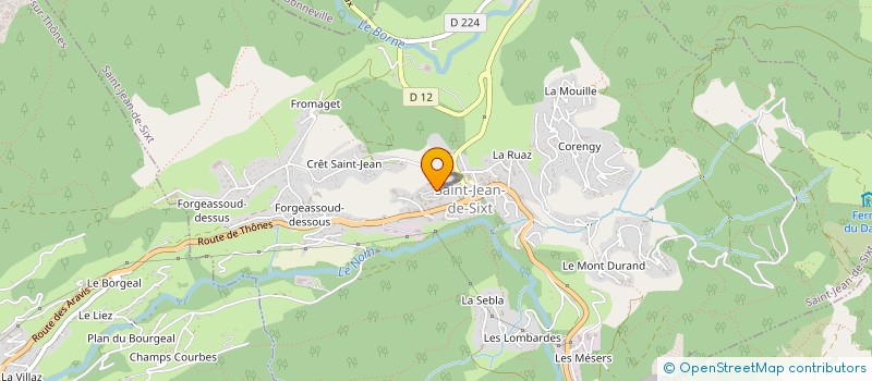 localisation de l'entreprise SCI DES CIMES  SAINT-JEAN-DE-SIXT