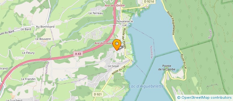 localisation de l'entreprise SCI DES CIMES DU LAC  NOVALAISE