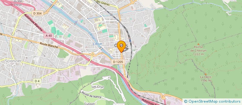 localisation de l'entreprise SCI DES CINQ  CLUSES