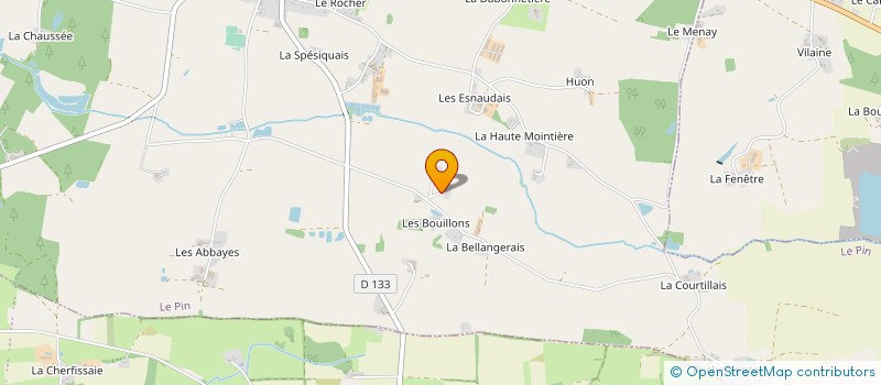 localisation de l'entreprise SCI DES CINQ  VALLONS-DE-L'ERDRE