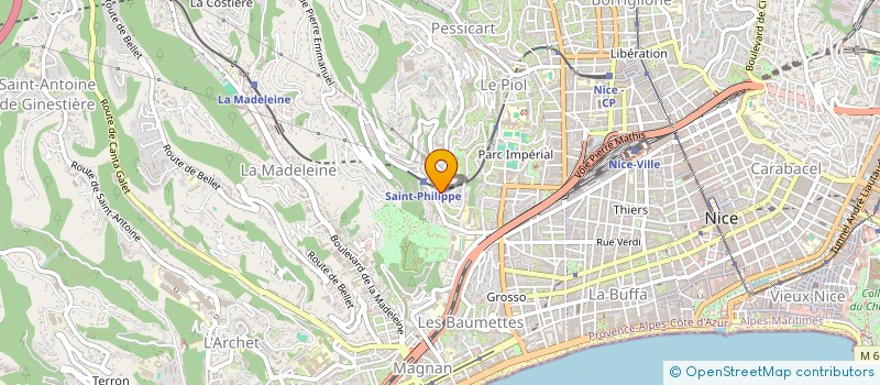 localisation de l'entreprise SCI DES CINQ ACCACIAS à NICE