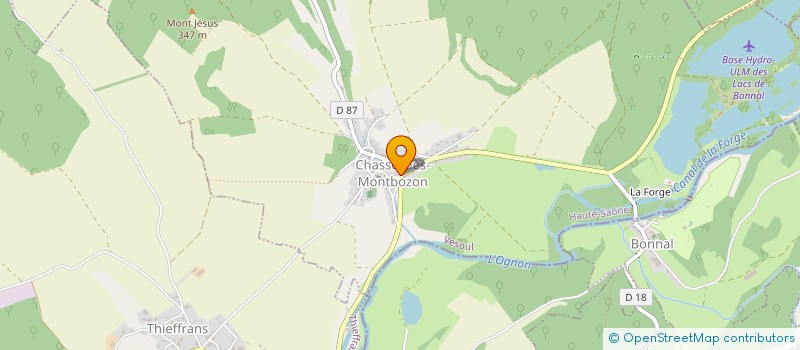 localisation de l'entreprise SCI DES CINQ ALLIES  CHASSEY-LES-MONTBOZON