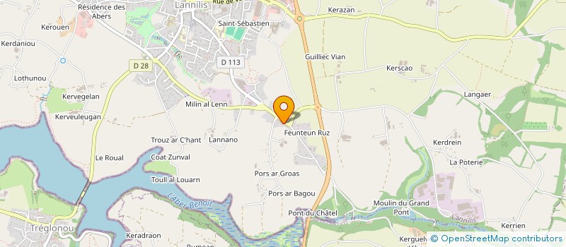 localisation de l'entreprise SCI DES CINQ ARDITS  LANNILIS