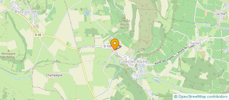 localisation de l'entreprise SCI DES CINQ CHEMINS  CULLES-LES-ROCHES