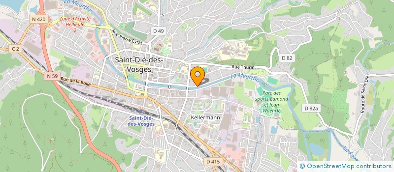 localisation de l'entreprise SCI DES CINQ CHENES à SAINT-DIE-DES-VOSGES