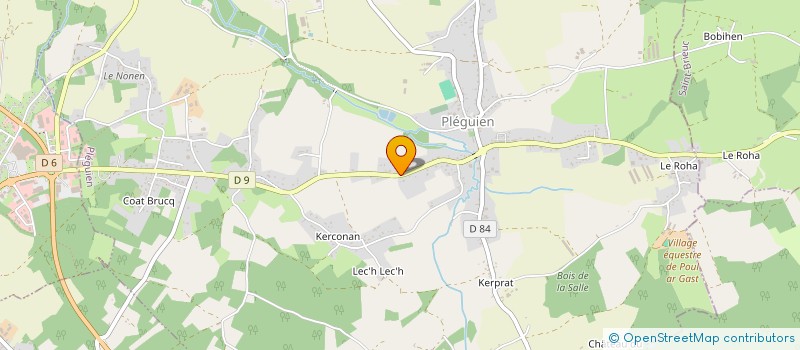 localisation de l'entreprise SCI DES CINQ CLEFS  PLEGUIEN