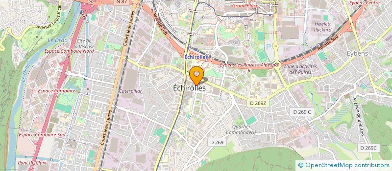 localisation de l'entreprise SCI DES CINQ FONTAINES  ECHIROLLES