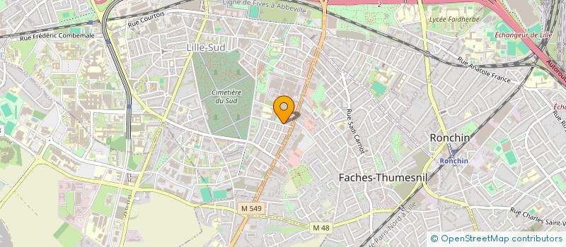 localisation de l'entreprise SCI DES CINQ FUSILLES à LILLE