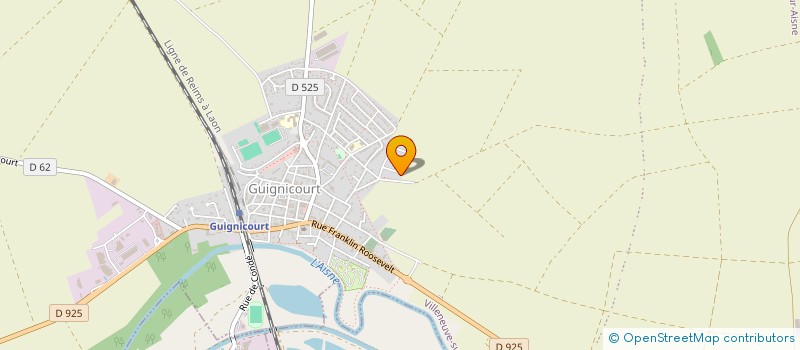 localisation de l'entreprise SCI DES CINQ GENDRET  VILLENEUVE-SUR-AISNE