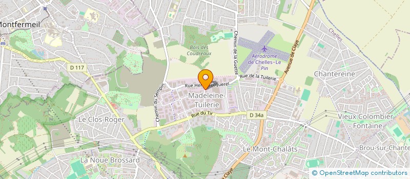 localisation de l'entreprise SCI DES CINQ PERCHES  CHELLES