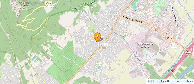 localisation de l'entreprise SCI DES CINQ PEUPLIERS  BERNIN