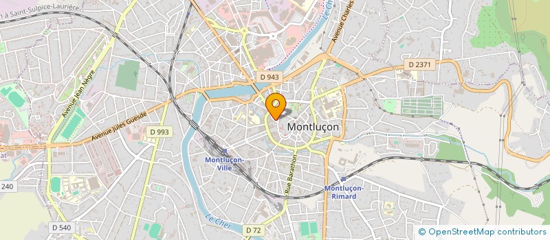localisation de l'entreprise SCI DES CINQ PILIERS à MONTLUCON