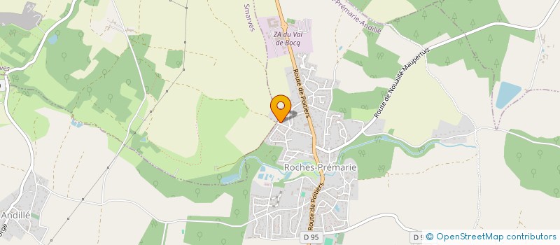 localisation de l'entreprise SCI DES CINQ ROCHES  ROCHES-PREMARIE-ANDILLE