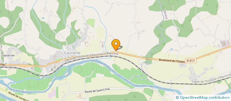 localisation de l'entreprise SCI DES CINQ RODEURS  CAUNEILLE