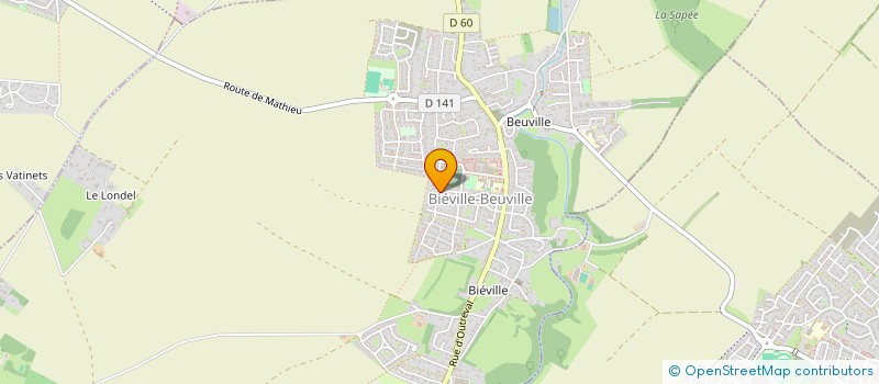 localisation de l'entreprise SCI DES CINQ SAENS  BIEVILLE-BEUVILLE