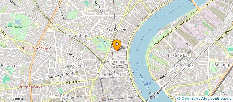 localisation de l'entreprise SCI DES CINQ SENS  BORDEAUX