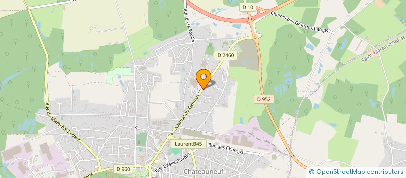 localisation de l'entreprise SCI DES CINQ TREMBLES à CHATEAUNEUF-SUR-LOIRE