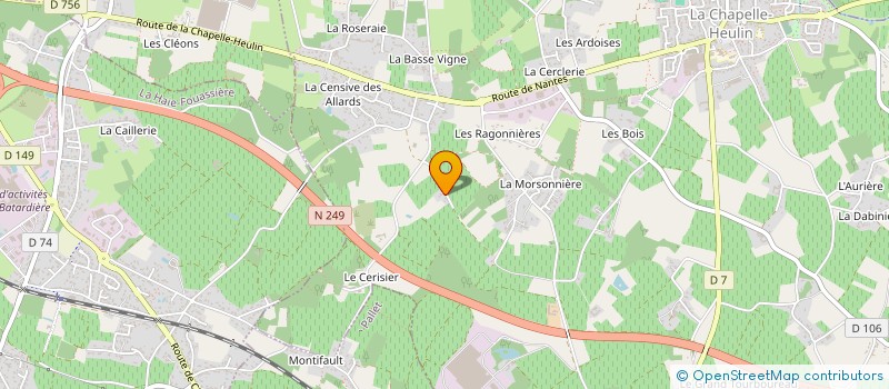 localisation de l'entreprise SCI DES CLAIRERIES  HAUTE-GOULAINE