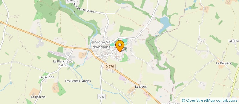 localisation de l'entreprise SCI DES CLAIRETS à JUVIGNY VAL D'ANDAINE