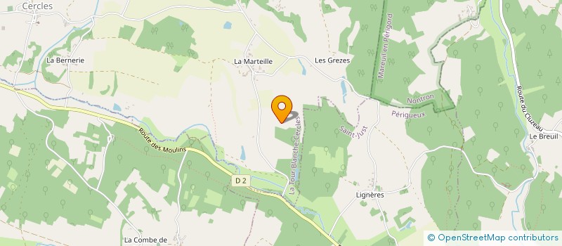 localisation de l'entreprise SCI DES CLAUDS  LA TOUR-BLANCHE-CERCLES