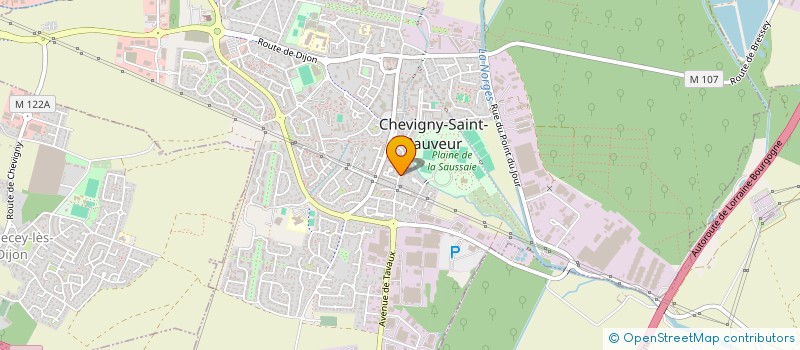 localisation de l'entreprise SCI DES CLEMATITES  CHEVIGNY-SAINT-SAUVEUR