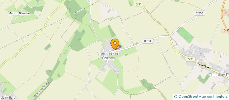 localisation de l'entreprise SCI DES CLEMENTINES  VRAIGNES-LES-HORNOY