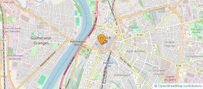 localisation de l'entreprise SCI DES CLERCS à VALENCE