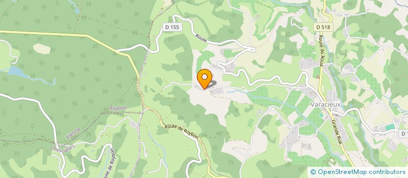 localisation de l'entreprise SCI DES CLERCS  VARACIEUX