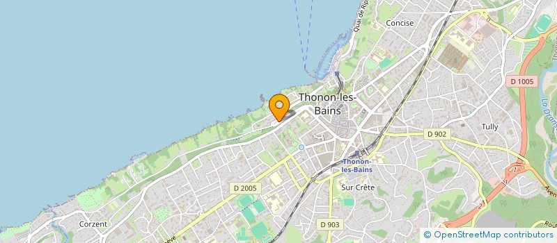 localisation de l'entreprise SCI DES CLERGES  THONON-LES-BAINS