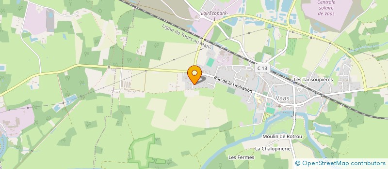 localisation de l'entreprise SCI DES CLOS  MONTVAL-SUR-LOIR