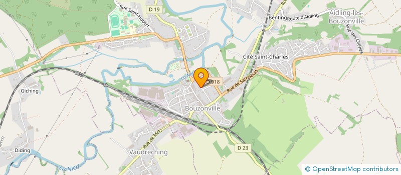 localisation de l'entreprise SCI DES CLOS  BOUZONVILLE