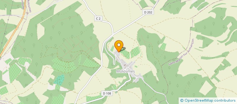 localisation de l'entreprise SCI DES CLOS JACQUIN  MOLOSMES