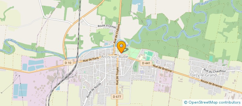 localisation de l'entreprise SCI DES CLOUIS  ARCIS-SUR-AUBE