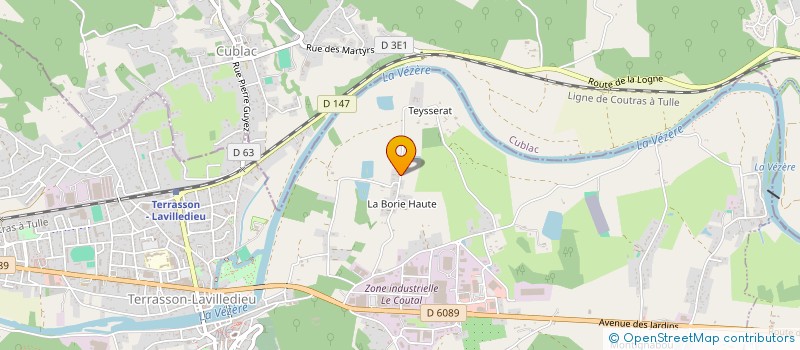 localisation de l'entreprise SCI DES CLUSEAUX  TERRASSON-LAVILLEDIEU