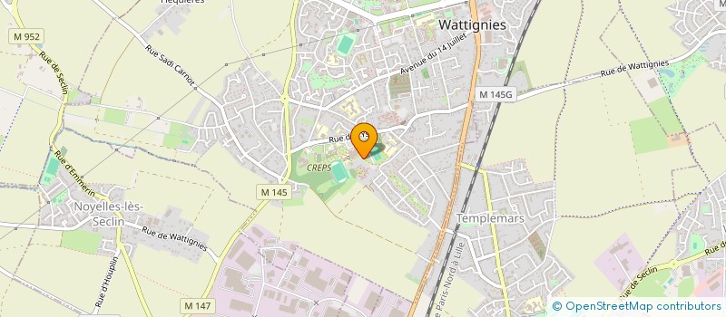 localisation de l'entreprise SCI DES COEURS  WATTIGNIES