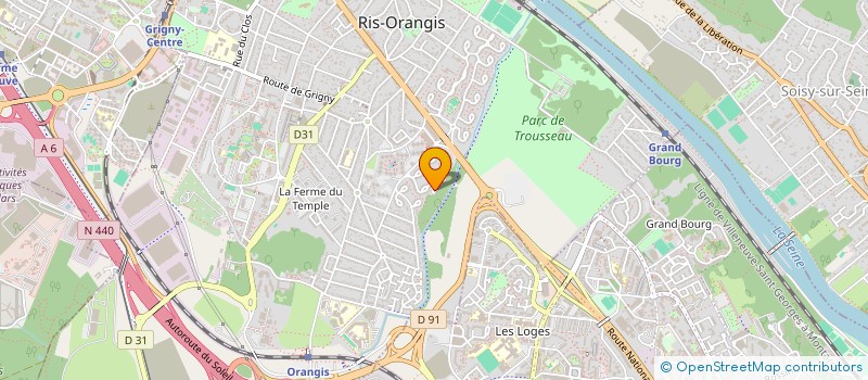 localisation de l'entreprise SCI DES COLIBRIS  RIS-ORANGIS