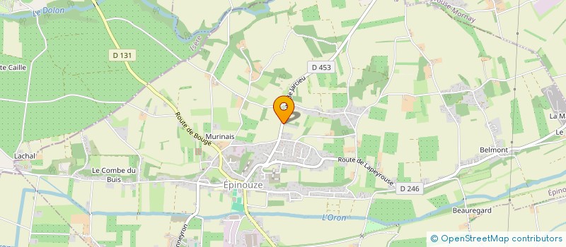 localisation de l'entreprise SCI DES COLLINES  LAPEYROUSE-MORNAY