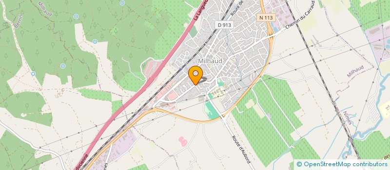 localisation de l'entreprise SCI DES COLLINES  MILHAUD