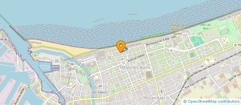 localisation de l'entreprise SCI DES COLLINES DE FLANDRES à DUNKERQUE