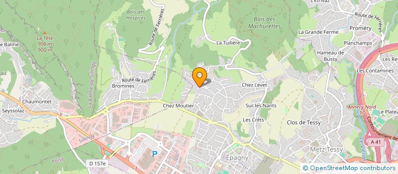 localisation de l'entreprise SCI DES COLOMBES  EPAGNY METZ-TESSY