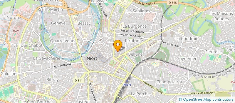 localisation de l'entreprise SCI DES COLOMBES  NIORT