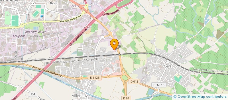 localisation de l'entreprise SCI DES COLOMBES  VILLENEUVE-LES-BEZIERS