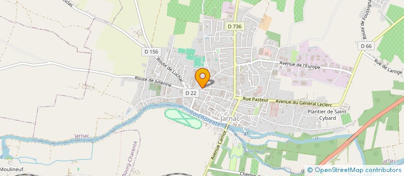 localisation de l'entreprise SCI DES COLONNES à JARNAC