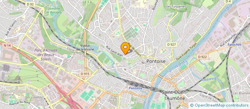 localisation de l'entreprise SCI DES COLONNES  PONTOISE